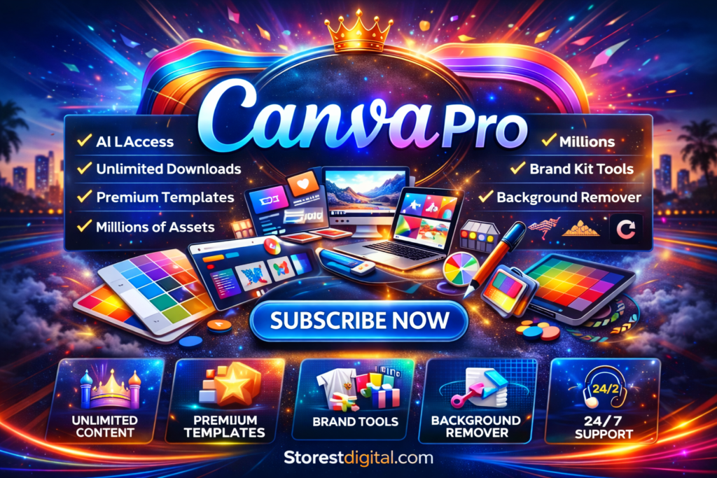 اشتراك كانفا برو رخيص بسعر رخيص | تصميم احترافي بدون حدود