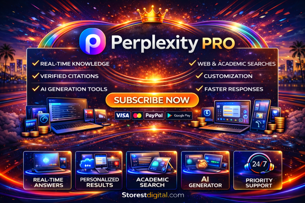 اشتراك Perplexity Pro | ذكاء اصطناعي للإجابات الدقيقة والبحث المتقدم