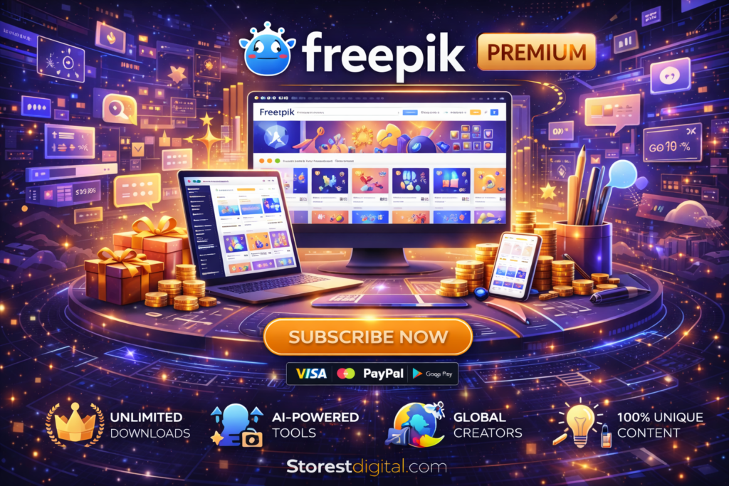 اشتراك Freepik Premium الأصلي بسعر رخيص | حمّل بدون قيود وابدأ التصميم الآن