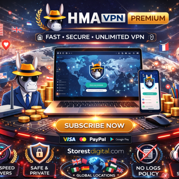 مفتاح تفعيل HMA VPN لمدة سنة | تصفح آمن وسريع بدون قيود